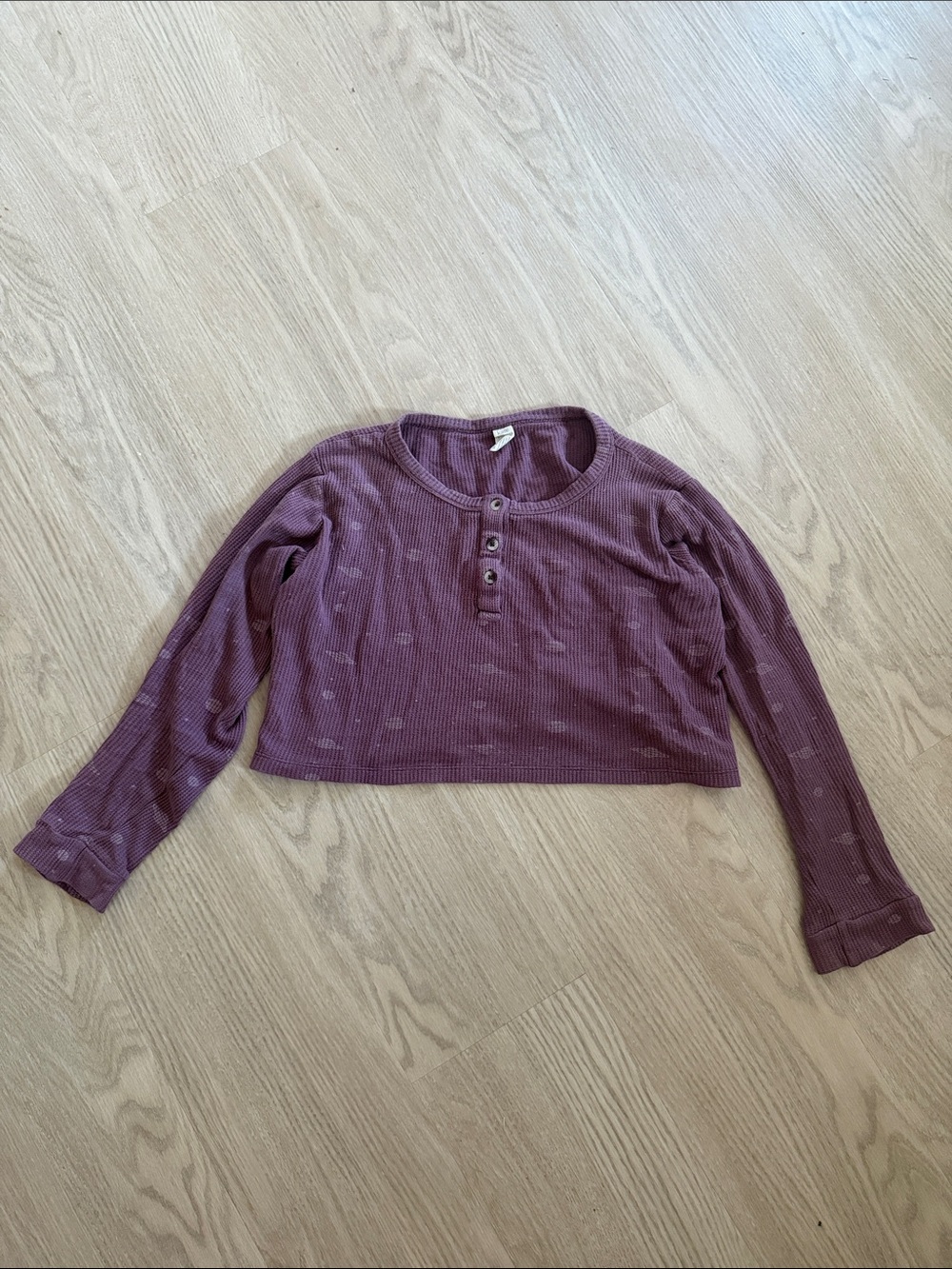 Kate Quinn Cropped Thermal Long-Sleeve Top